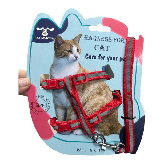 Arnés Ajustable con Correa para Gatos