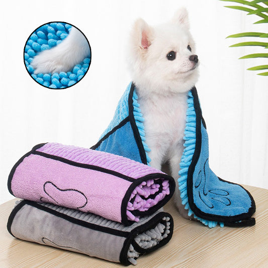 Bata Toalla de Microfibra para Mascotas